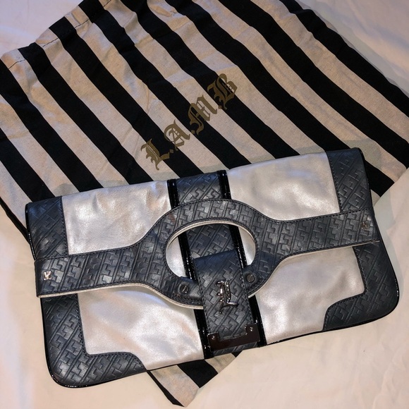 L.A.M.B 'Frosted Love' Treviso Convertible Clutch - Picture 1 of 7